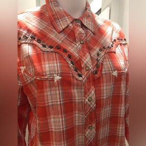 Women’s Red Plaid Western Shirt by Ariat
